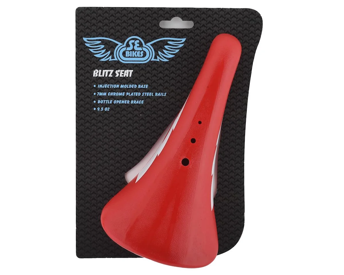 SE Bikes Lightning Blitz Saddle (Red) - view 4